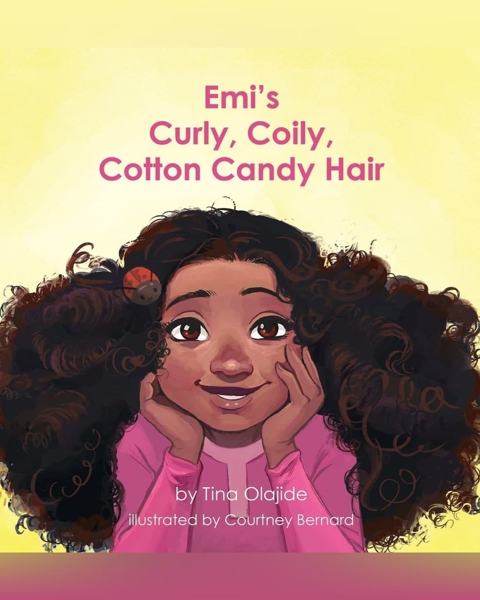 Cover of Emi’s Curly Coily, Cotton Candy Hair by Tina Olajide